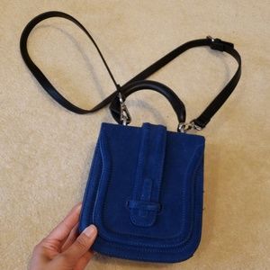 Zara mini suede bag